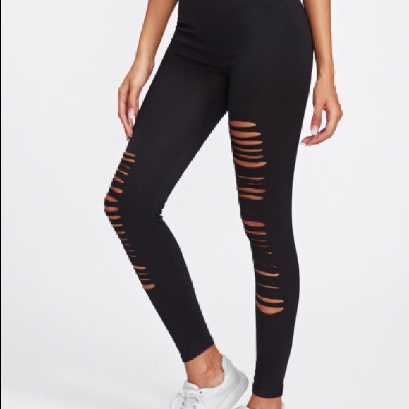 Active Ladder Ripped Gym Leggings - Picture 5 of 6